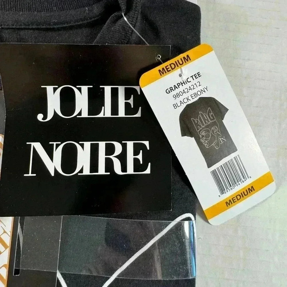Jolie Noire Men's Black History Graphic Print Short Sleeve Medium Crewneck Tee - Picture 3 of 5